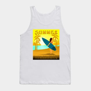 THE BEACH IS CALLING, SUMMER Tank Top